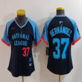 Women National League Teoscar Hernandez Nike Navy 2024 MLB All-Star Game Limited Player Jersey 01