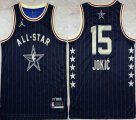 2024 NBA All Star jerseys #15 Jokic blue basketball jerseys Hot press font