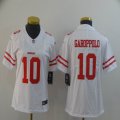 Women 49ers #10 Jimmy Garoppolo nike white Color Rush Limited Jersey