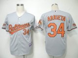 Baltimore Orioles 34 ARRIETA grey MLB Jerseys