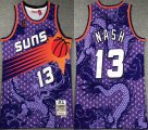 2023 Phoenix Suns #13 Steve Nash Purple throwback nba basketball jersey-XD