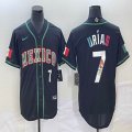 2023 World Cup Mexico #7 Julio Urias black majestic baseball jerseys 42