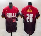 Nike Philadelphia Phillies #28 Alec Bohm red majestic baseball jersey city version 02