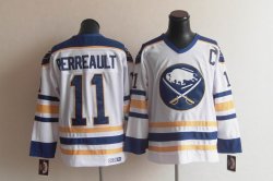 Buffalo Sabres PERREAULT C 11 nhl white jerseys