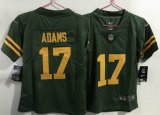 Women Packers #17 Davante Adams Nike Green yellow Color Rush Limited Jersey