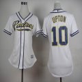 women San Diego Padres #10 Justin Upton white MLB jersey