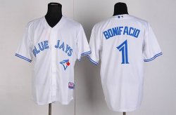 Toronto Blue Jays #1 Emilio Bonifacio White MLB Jerseys