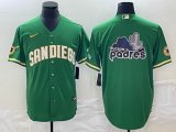 Nike San Diego Padres blank green majestic mlb Jerseys Joint name 05