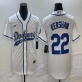 Nike Los Angeles Dodgers #22 Clayton Kershaw white majestic baseball Jerseys Joint name -BD 01