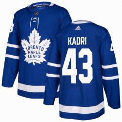 Custom Adidas Toronto Maple Leafs #43 Nazem Kadri blue hockey jersey