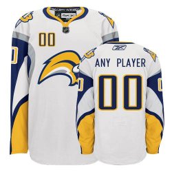 Reebok Buffalo Sabres Customized White Road Authentic Man NHL Jersey