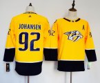 Women Adidas Nashville Predators #92 Ryan Johansen yellow Ice Hockey jersey