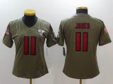 Women Nike Atlanta Falcons #11 Julio Jones green USA flag Color Rush Limited Jersey