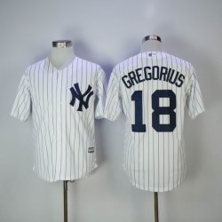 New York Yankees #18 Didi Gregorius white majestic baseball Jersey