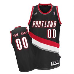 Portland Trail Blazers Custom Swingman black Road Jersey for sale