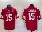 Nike San Francisco 49ers #15 Jauan Jennings Red Color Rush Limited Jersey