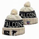 2024 Atlanta Falcons beige black NFL Sports Cuffed Knit Hats 01