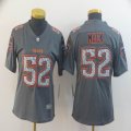 Women Nike Bears #52 Khalil Mack gray fashion Color Rush Limited Jersey