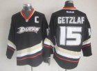 Reebok Anaheim Ducks GETZLAF 15 black nhl hockey Jersey C patch