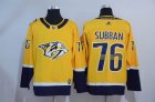 Adidas Nashville Predators #76 P.K. Subban Yellow Ice Hockey Jerseys