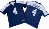 Dallas Cowboys 4# Dak Prescott blue white Nike Vapor F.U.S.E. Limited Jersey