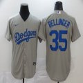 Nike Los Angeles Dodgers #35 Cody Bellinger gray majestic baseball Jersey