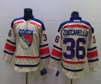 Reebok New York Rangers Mats Zuccarello 36# Cream NHL Jerseys