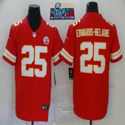 2023 Super Bowl Nike Kansas City Chiefs #25 Clyde Edwards-Helaire red Color Rush Limited Jerseys-BD