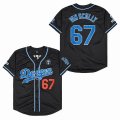 Los Angeles Dodgers #67 Honor Vin Scully black Throwback baseball Jerseys-SG