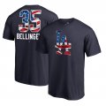 Men's Los Angeles Dodgers Cody Bellinger Fanatics Branded Navy 2018 Memorial Day Banner Wave Player T-Shirt