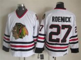 Chicago Blackhawks ##27 Jeremy Roenick CCM white Ice hockey jerseys