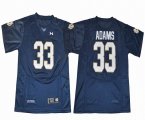 Under Armour Norte Dame Fighting Irish #33 Adams blue College Football Jersey - White