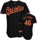 MLB Baltimore Orioles 46 Guthrie Black Jerseys