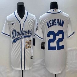 Nike Los Angeles Dodgers #22 Clayton Kershaw white majestic baseball Jerseys Joint name -BD 02