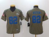 Youth Nike Dallas Cowboys #82 Jason Witten green USA flag Color Rush Limited Jersey