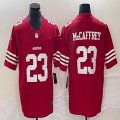 Nike San Francisco 49ers #23 Christian McCaffrey red Nike Vapor F.U.S.E. Limited Jersey 03