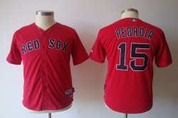 MLB Jerseys Boston Red Sox 15 Pedroia Red kids jerseys