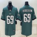 Nike Philadelphia Eagles #69 Landon Dickerson green Color Rush Limited Jersey