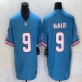 Tennessee Titans #9 Steve McNair nike skyblue throwback Color Rush Limited Jersey