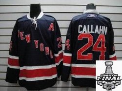 2014 stanley cup Ryan Callahan 24 New York Rangers 85TH Dark nhl Blue Jerseys