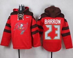 Custom Tampa Bay Buccaneers #23 Barron red nike nfl Hooded Sweatshirt