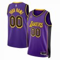 Customized Los Angeles Lakers purple basketball jerseys