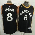 Toronto Raptors #8 Biyombo black Stitched NBA Jerseys