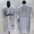 Nike New York Yankees blank white MLB baseball Jersey Joint name -BD 14