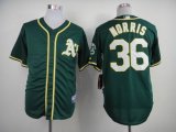 Oakland Athletics Derek Norris#36 Green baseball jerseys