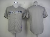 Milwaukee Brewers blank gray MLB Jerseys