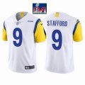 Nike Rams Matthew Stafford #9 white Color Rush Limited Jersey