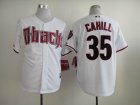 Arizona Diamondbacks 35 Trevor Cahill white Baseball Jersey