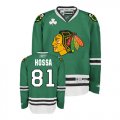 Chicago Blackhawks #81 HOSSA Green NHL Jerseys