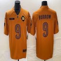 Cincinnati Bengals #9 Joe Burrow 2023 Brown Salute to Service Limited Jersey -BD